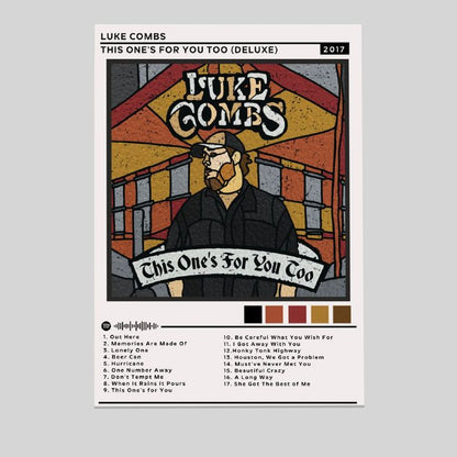 Luke Combs "This One's For You Too" (Deluxe) Album Poster Size 24''x36''