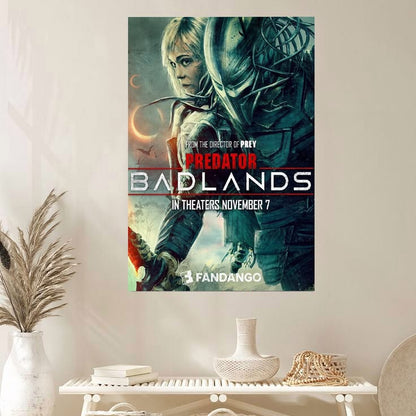 2025 Predator Badlands Movie Poster Elle Fanning First Poster Size 24''x36''