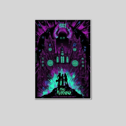 The Warning Jun 20 2025 Hellfest Clisson France Official Tour Poster Size 24''x36''