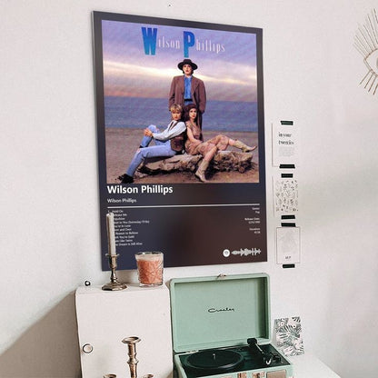 Music Poster - Wilson Phillips - Wilson Phillips Album- Retro Style - Size 24x36