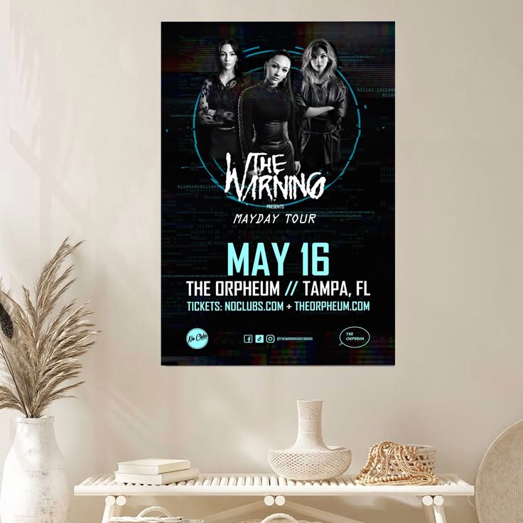 The Warning Concert Poster 05.16.22 Size 24''x36''