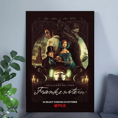 Frankenstein Movie Poster Oscar Isaac Mia Goth Jacob Elordi Horror Size 24''x36''