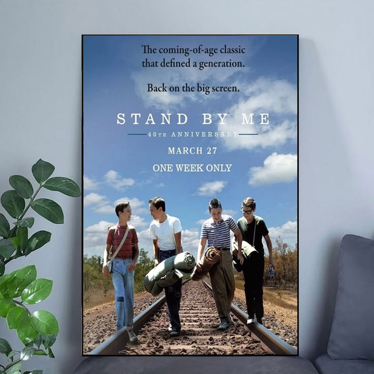 Stand By Me 40th Anniversary Classic Coming Of Age Movie Poster Size 24''x36''