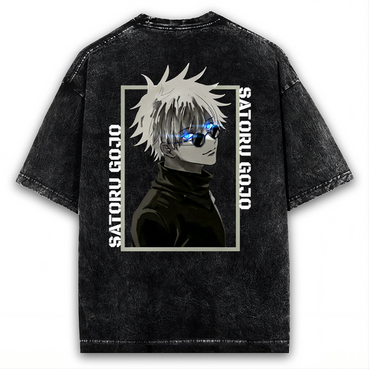 SATORU GOJO - JUJUTSU KAISEN OVERSIZED WASHED TEE