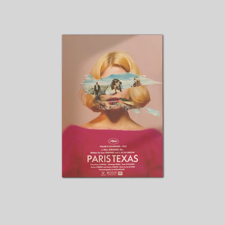 Lucky Shop Movie Poster Paris Texas Alternative Movie Wall Art Poster Full Size 24''x36''