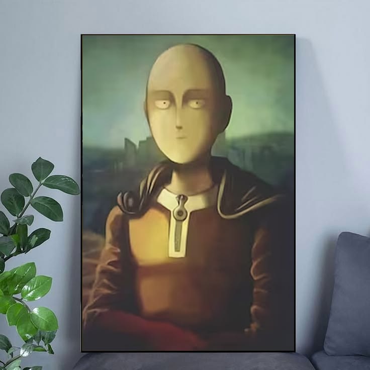 Saitama Mona Lisa Anime Poster Size 24''x36''