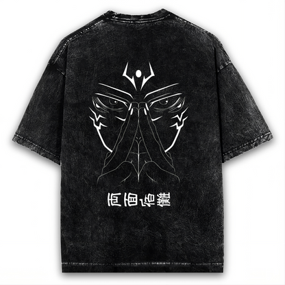 2-SIDED JUJUTSU KAISEN SYMBOL WASHED TEE