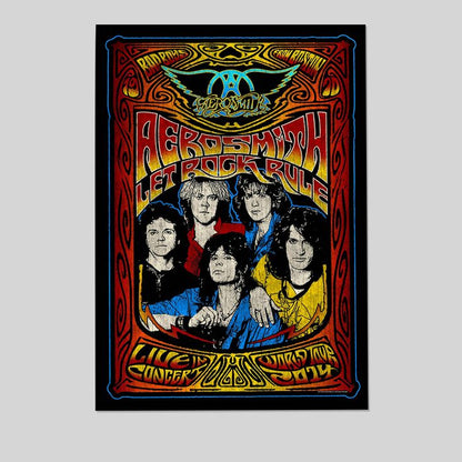 Aerosmith Music Band Concert Poster Cool Wall Art Print Poster Size 24''x36''