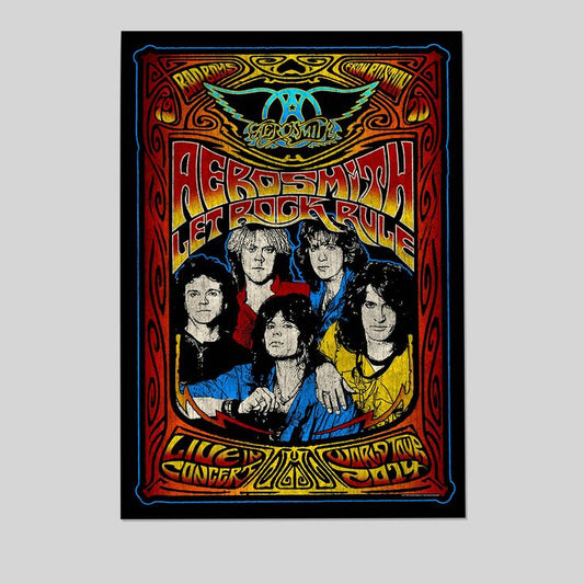 Aerosmith Music Band Concert Poster Cool Wall Art Print Poster Size 24''x36''
