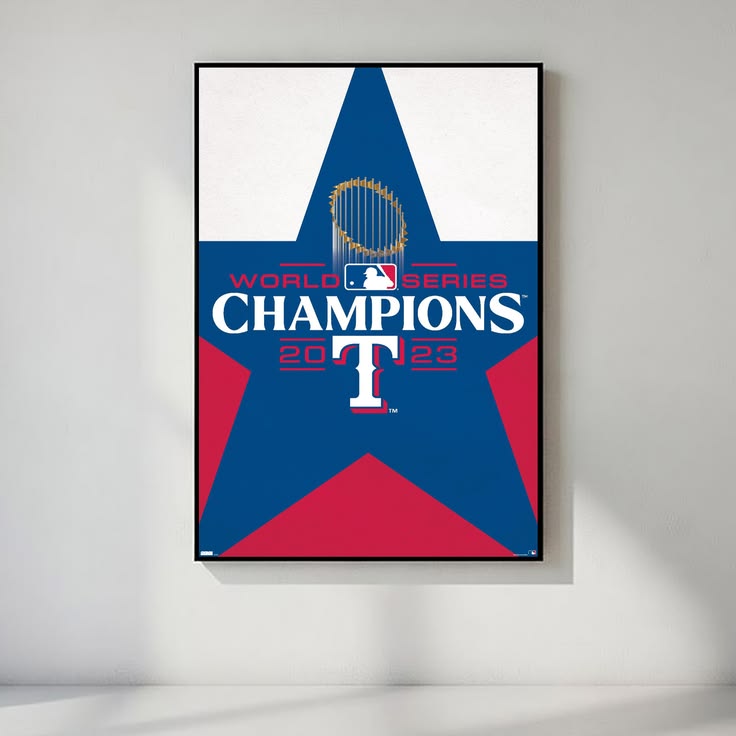 Texas Rangers - 2023 World Series Team Logo - Poster Size 24''x36''