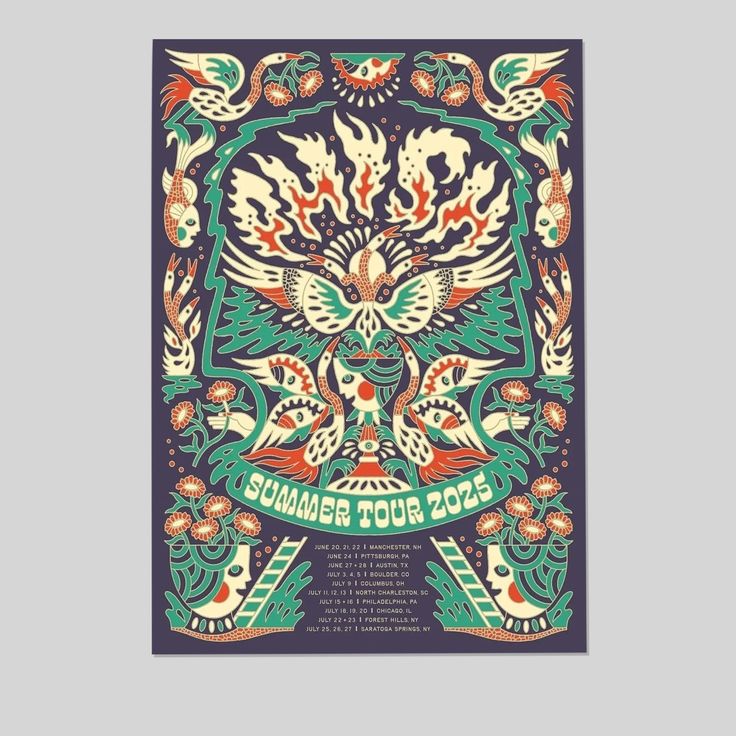Phish Summer Tour 2025 Poster Size 24''x36''