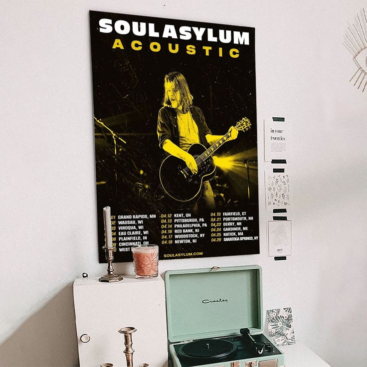 Soul Asylum Acoustic Tour April 2026 Concert Poster Size 24''x36''