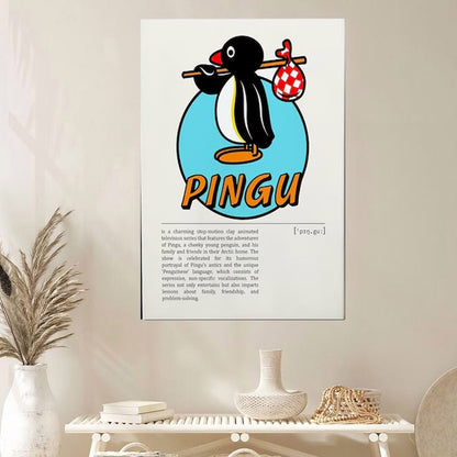 Lucky Shop Retro Pingu TV Show Poster Full Size 24''x36''
