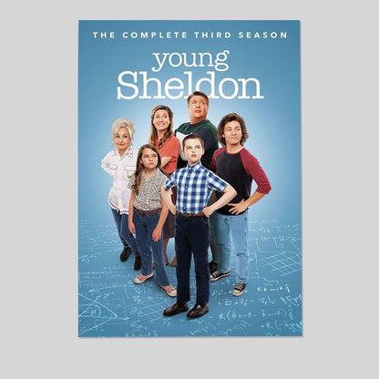 Generic Young Sheldon Movie Posters Funny People Children's Comedy Movies Poster For Home Office Living Room Decorations Size 24''x36''