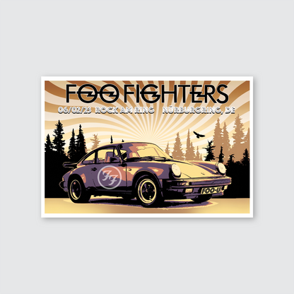 Foo Fighters Delaware concert Poster Signed By Scott James Limited 1500 Size 24''x36''