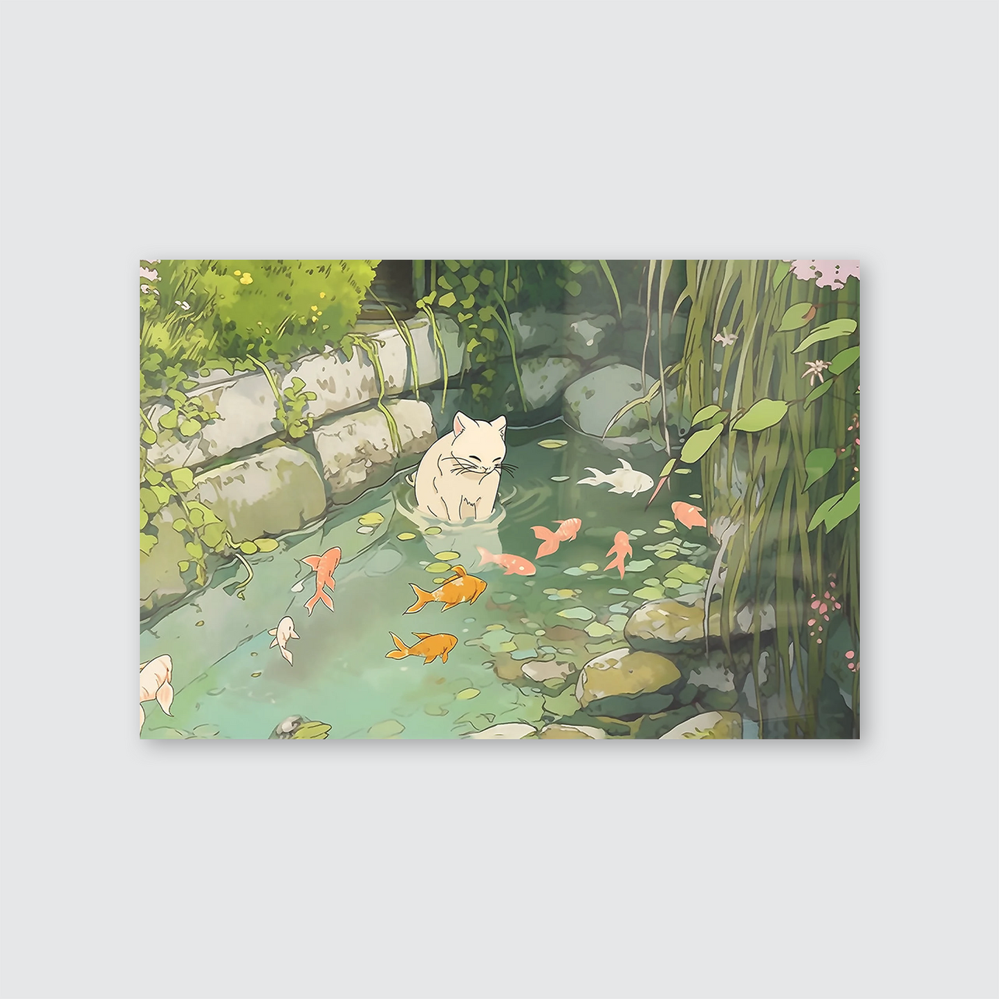 Zen Garden | Lofi Art, Printable Wall Art, Printable Digital Art, Lofi Wallpaper, Lofi Game Art