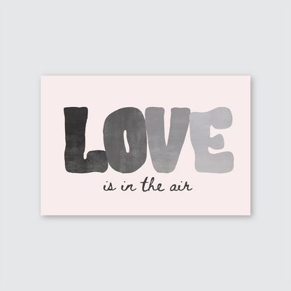 Love Is In The Air Print: Trendy Retro Dorm Room Poster