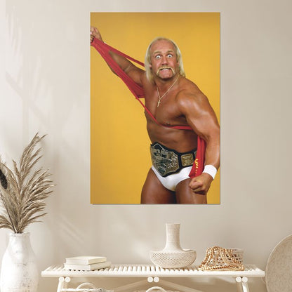 Hulk Hogan 1980s WWF championship belt 2025 Size 24''x36''