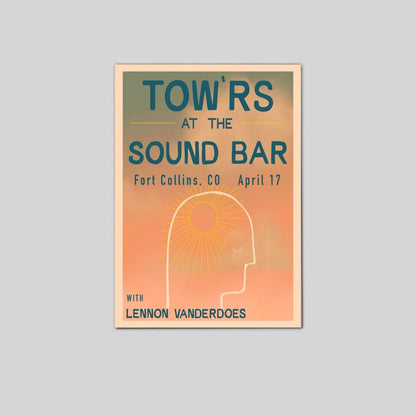Tow'rs at The Sound Bar 2026 tour Poster Size 24''x36''