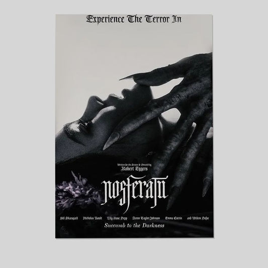 Movie Poster - Nosferatu 2024 Horror Movie Poster- Vintage Style - Size 24x36