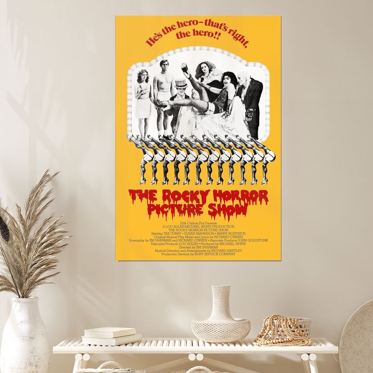THE ROCKY HORROR PICTURE SHOW Movie POSTER Tim Curry Susan Sarandon Size 24''x36''