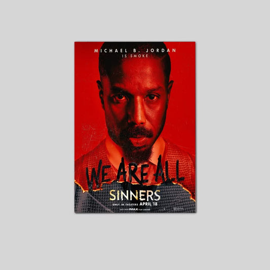 Sinners Movie Poster Michael B Jordan Hailee Steinfeld 5 Poster Size 24''x36''
