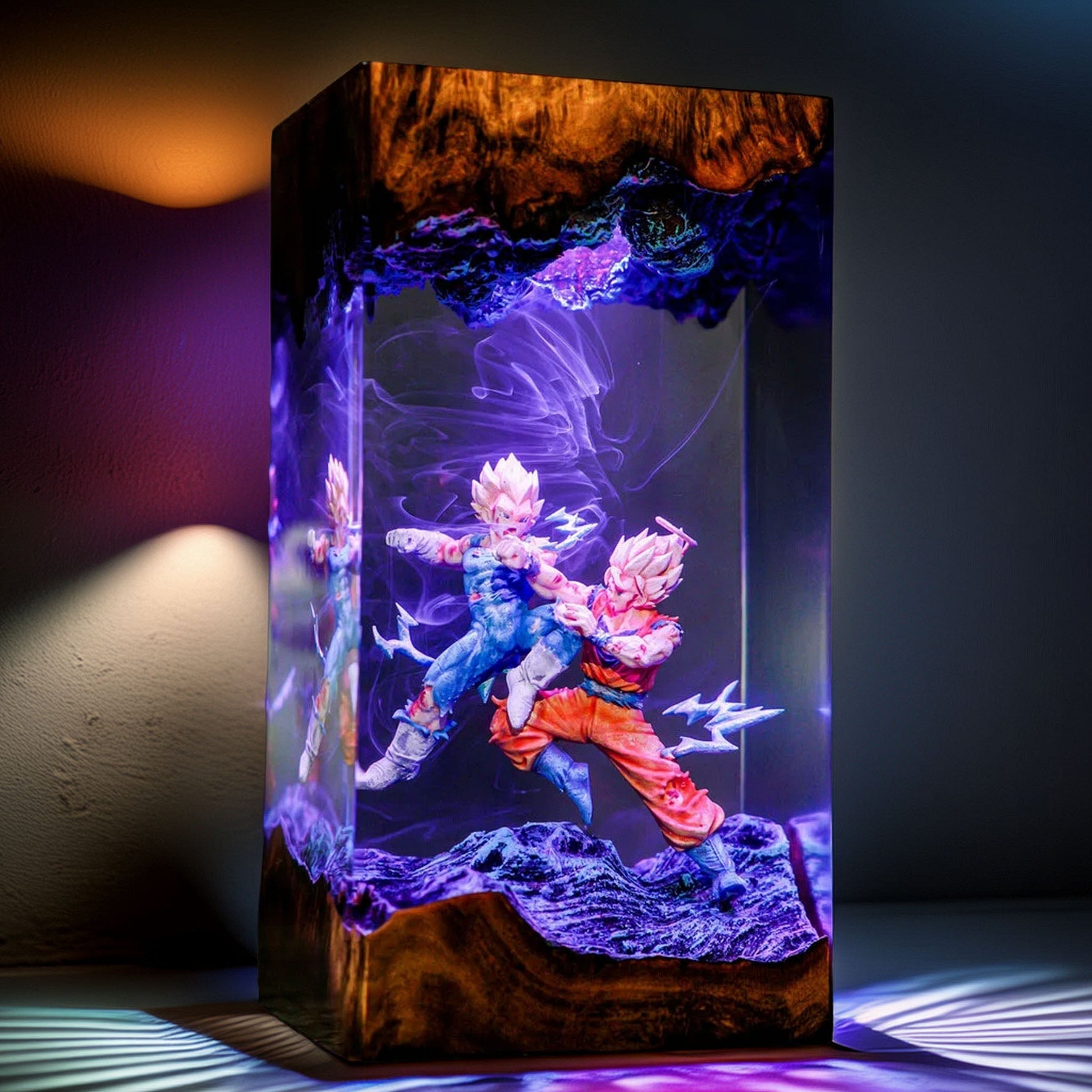 Cosmic Warrior Vs Royal Pride Warrior Resin Lamp V2