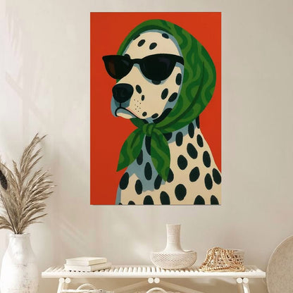 Lucky Shop Chic Dog Art Poster Full Size 24''x36''
