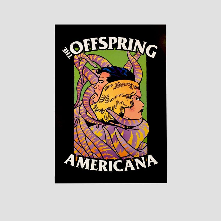 Music Poster The Offspring 1999 Promo Poster Americana Retro Style - Size 24''x36''