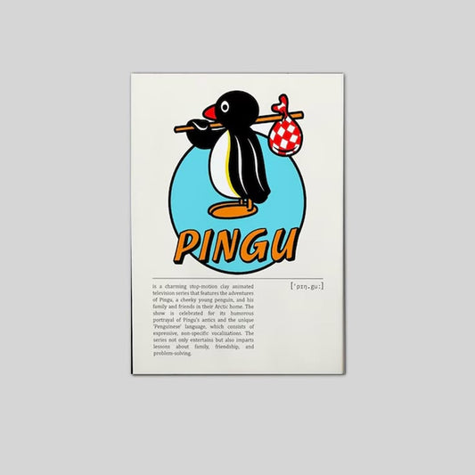 Lucky Shop Retro Pingu TV Show Poster Full Size 24''x36''