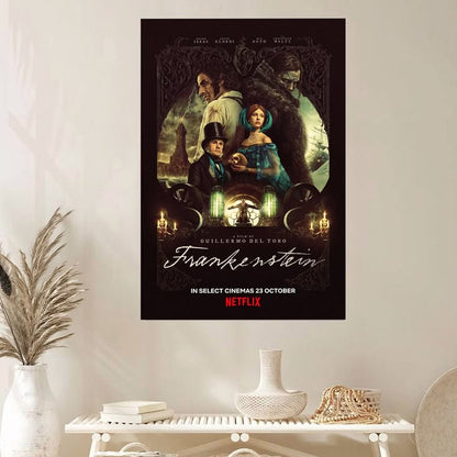 Frankenstein Movie Poster Oscar Isaac Mia Goth Jacob Elordi Horror Size 24''x36''