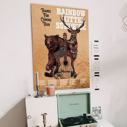 Rainbow Kitten Surprise Thanks For Coming 2025 Tour Poster Size 24''x36''