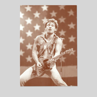 Bruce Springsteen Poster Sepia Born in the USA Size 24''x36''