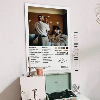 Kendrick Poster Lamar Mr. Morale & The Big Steppers Music Album Cover Posters for Room Aesthetic Bedroom Decor Size 24''x36''