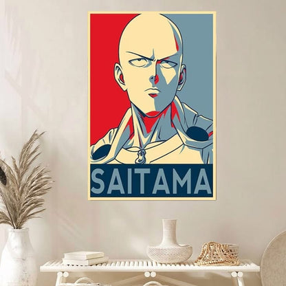 Saitama Anime Poster Size 24''x36''