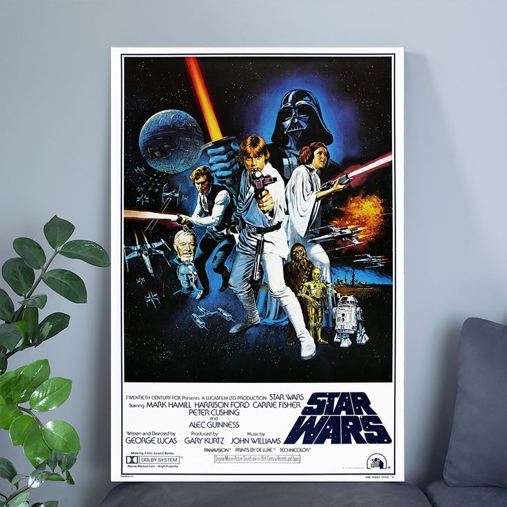 Star Wars IV One sheet Collector's Edition Wall Retro Style - Size 24''x36''
