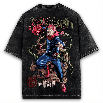 ITADORI ANIME T-SHIRT: VINTAGE WASHED TEE