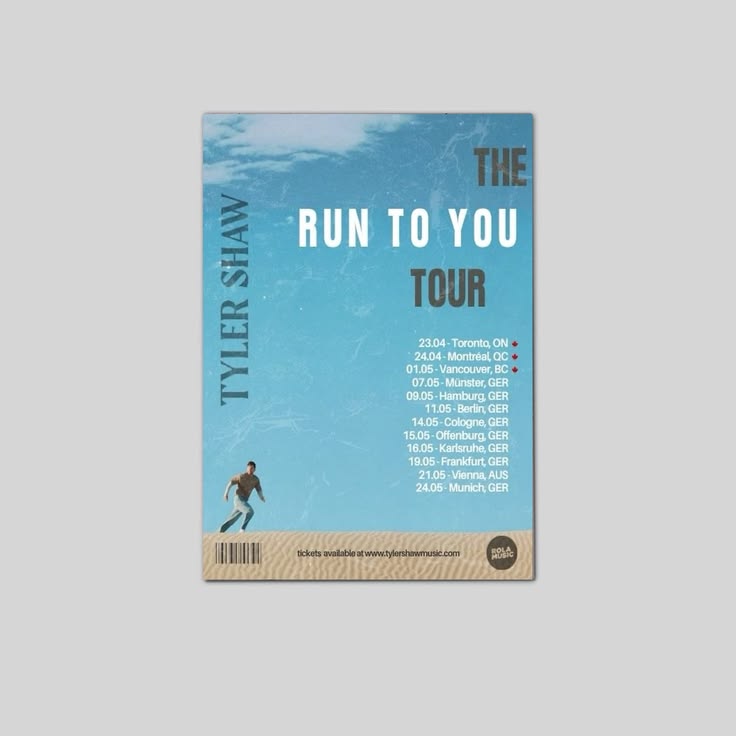 Tyler Shaw The Run To You Tour Size 24''x36''