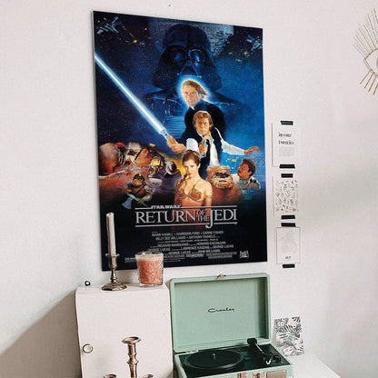 Star Wars: Return Of The Jedi - One Sheet 3 Wall Poster Retro Style - Size 24''x36''