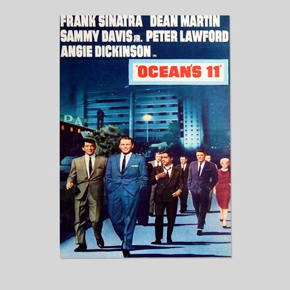American Gift Services - Vintage Rat Pack Dean Martin Frank Sinatra Movie Poster Oceans Retro Style - Size 24''x36''