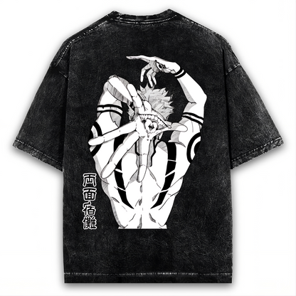 2-SIDED JUJUTSU KAISEN MANGA WASHED TEE
