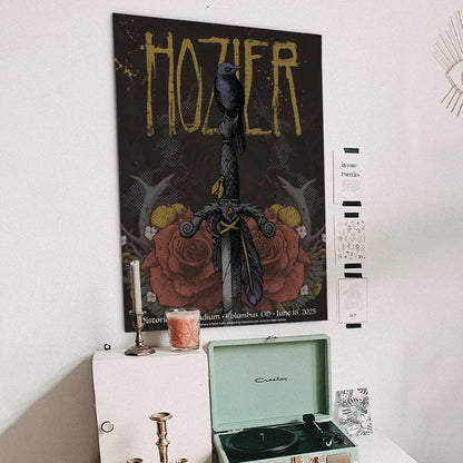 Music Poster- Hoz.ier Concert at Columbus 2025 Poster - Vintage Style - Size 24x36