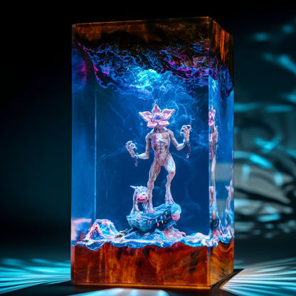 Flower Faced Beast Resin Lamp