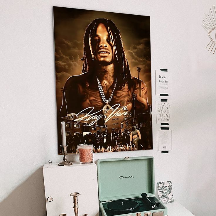 Music Poster- King Von Rapper Poster - Vintage Style - Size 24x36
