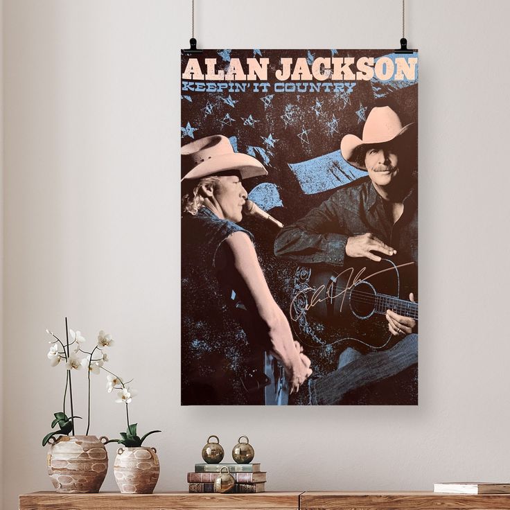 2015 Alan Jackson Tour Music Poster – Signed by Alan Size 24''x36''