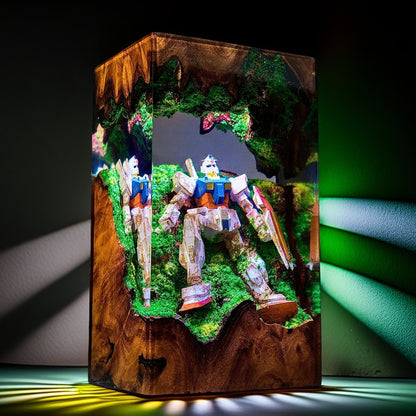 Mecha Pilot Armor Resin Lamp