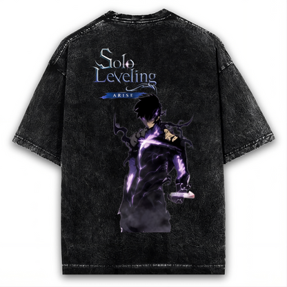 SOLO LEVELING ARISE SUNG JIN-WOO SHADOW MONARCH WASHED TEE