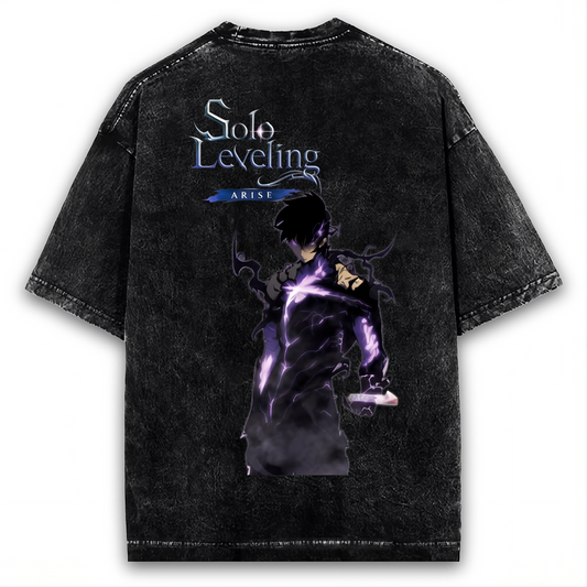 SOLO LEVELING ARISE SUNG JIN-WOO SHADOW MONARCH WASHED TEE