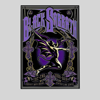 2016 BLACK SABBATH concert Poster wall art print Size 24''x36''