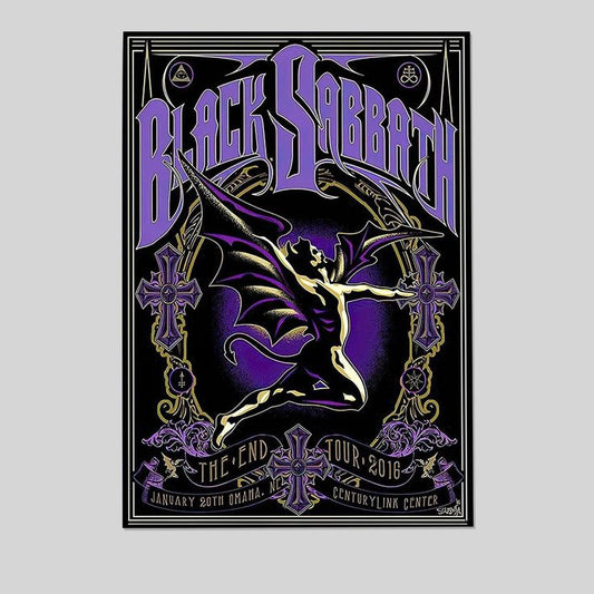 2016 BLACK SABBATH concert Poster wall art print Size 24''x36''